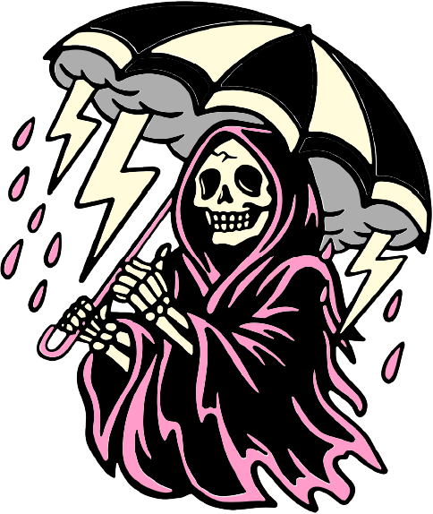 Better Days Barbershop bones logo